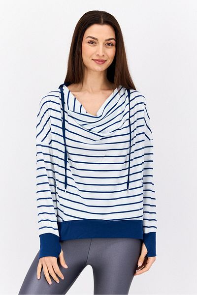 Jones of New York Women Sportswear Fit Long Sleeve Training Top, White