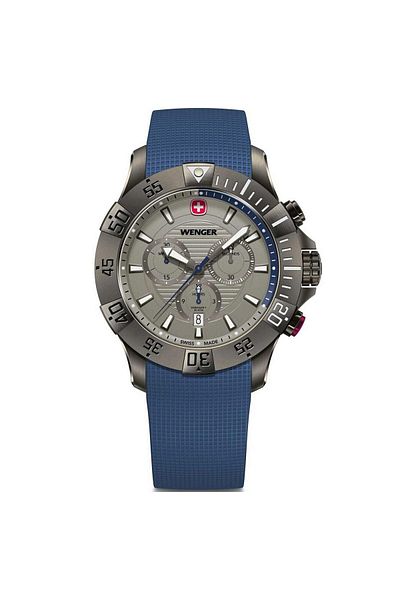 Wenger Mens Watch 01.0643.126, Quartz, 43mm, 20atm