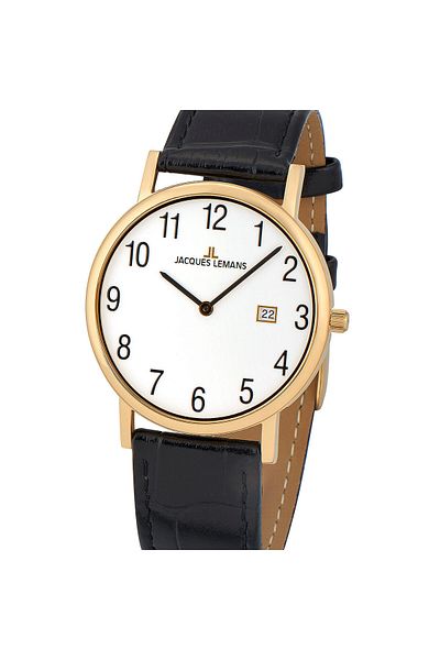 Jacques Lemans Ανδρικό ρολόι Jacques Lemans 1-1848D, Quartz, 39mm, 5ATM