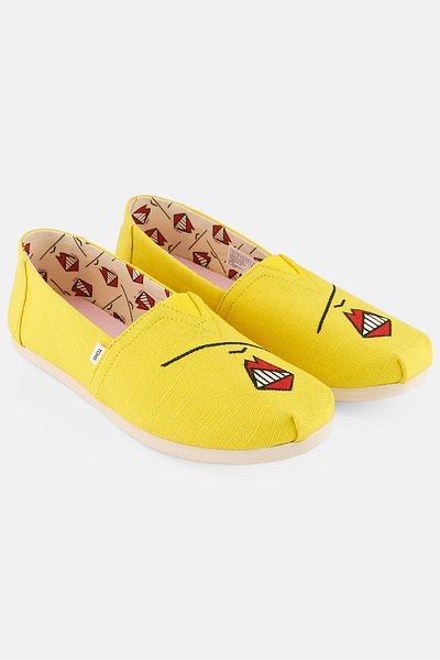 Toms Women Slip On Shoes, Yellow