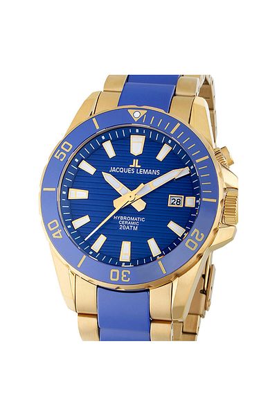 Jacques Lemans Ανδρικό ρολόι Jacques Lemans 1-2222E, Quartz, 42mm, 20ATM