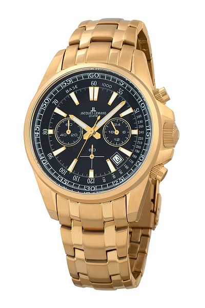 Jacques Lemans Ανδρικό Ρολόι 1-2117m, Quartz, 44mm, 20atm