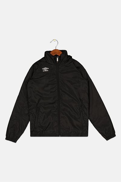 UMBRO Kids Girl Sportswear Fit Windbreaker Jacket, Black