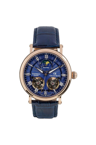 Carl Von Zeyten Ανδρικό ρολόι Carl Von Zeyten CVZ0054RBSR, Automatic, 46mm, 5ATM