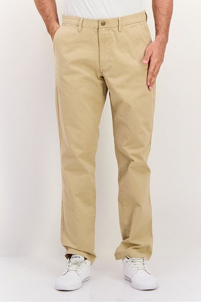GAP Men Strength Fit Solid Straight Leg Pants, Khaki