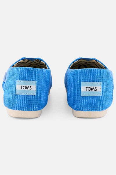 Toms حذاء نسائي كاجوال من القماش سهل الارتداء، أزرق فاتح