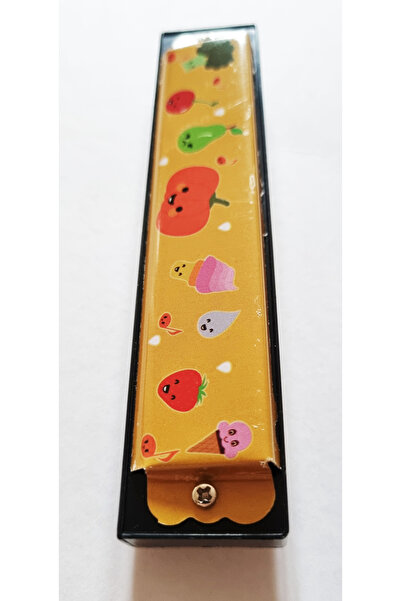 Mahi Max Metal Mızıka  16 Delikli Figürlü Üflemeli Harmonica Çalgı Akustik Mü...