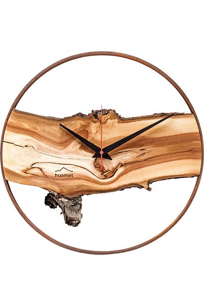 huamet Wall Clock Ch70-a-04, Quartz, Brown, Analogue, Modern