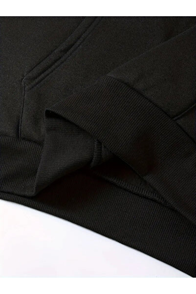 Pink Sky Τσέπη καγκουρό με κουκούλα με στάμπα Line Design