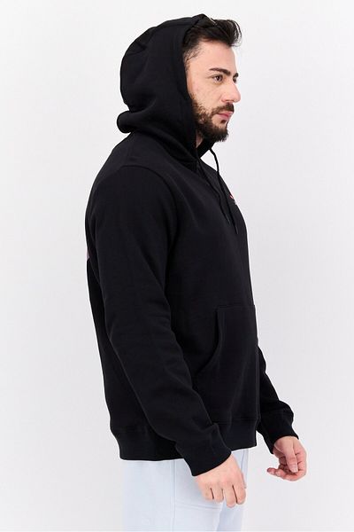Lyle & Scott Men Hooded Long Sleeve Graphic Sweatshirt, Black Combo