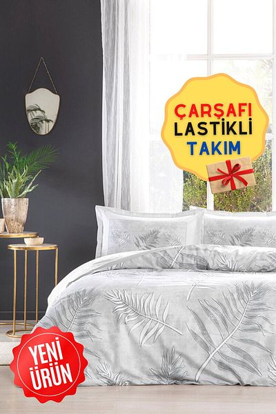 Özdilek Frunze Single Duvet Cover Set with Elastic Sheets