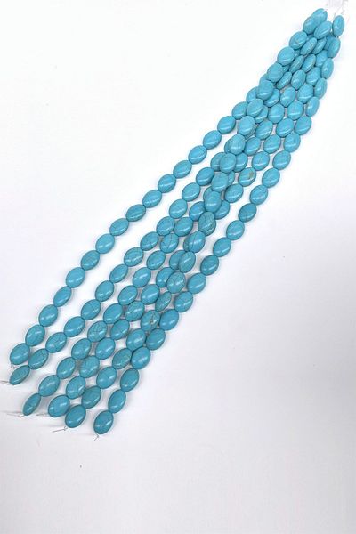 Hayalperest boncuk Turquoise Almond Stone Bead
