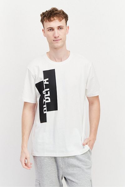 SKECHERS Men Sportswear Fit Short Sleeves Outdoor T-shirt, White