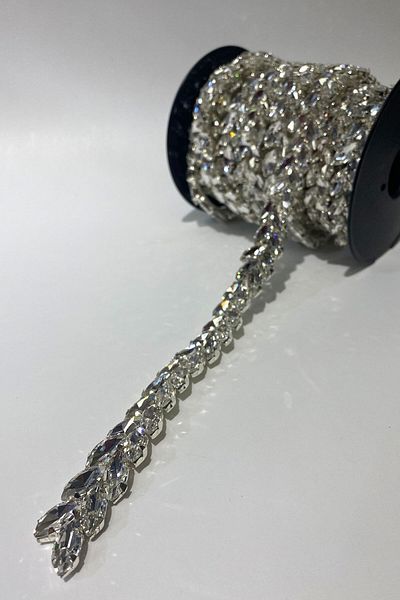 Hayalperest boncuk Close Shuttle Glass Stoned Shiny Evening Dress Stoned Strip
