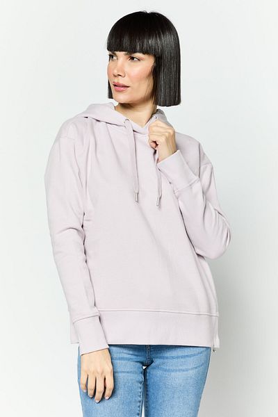 Esprit Women Hooded Solid Long Sleeve Sweatshirt, Lilac