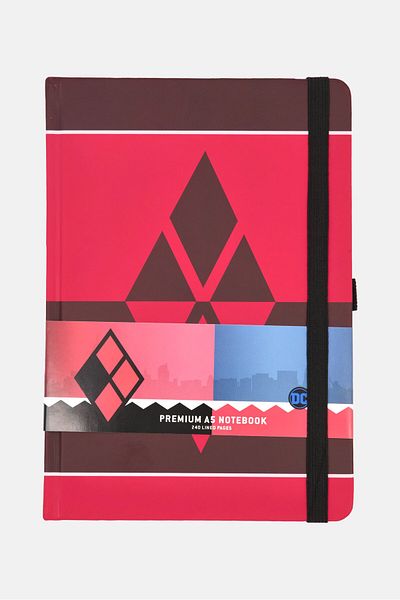 Pyramid دفتر ملاحظات فاخر A5 من هارلي كوين - أنا مجنون بك، أحمر