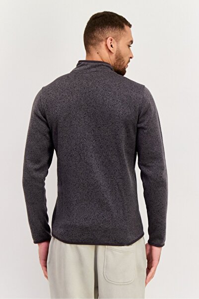 Hurley Men Sportwear Fit Long Sleeve Training Sweatshirt, Grey Combo