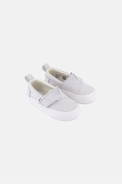 Toms Toddlers Boy Alpargata Fenix Velcro Closure Casual Shoes, Light Grey