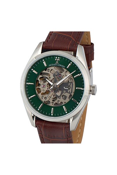 Jacques Lemans Ανδρικό ρολόι Jacques Lemans 1-2087B, Automatic, 40mm, 5ATM