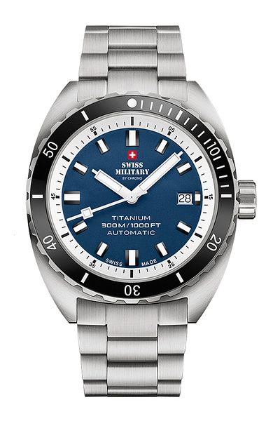 Swiss Military Mens Watch Sma34100.03, Automatic, 42mm, 30atm