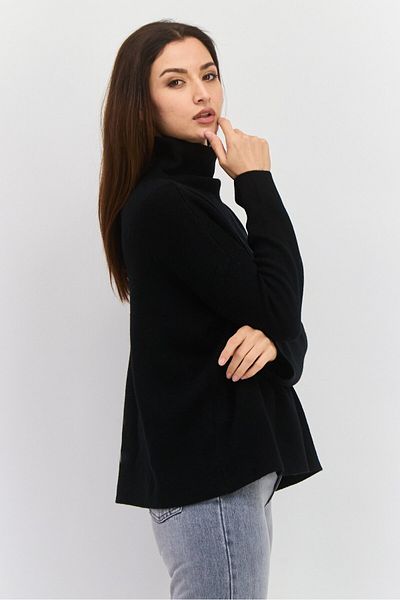 Vince Women Turtle Neck Knitted Sweater, Black