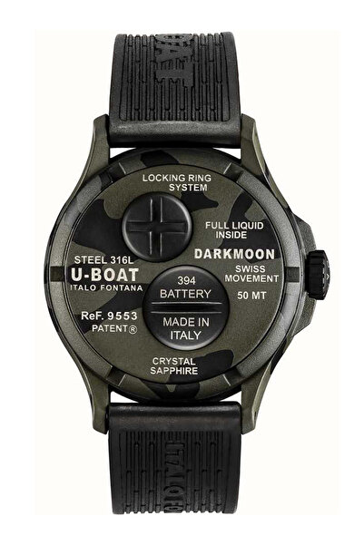 U-BOAT Mens Watch 9553, Quartz, 44mm, 5ATM