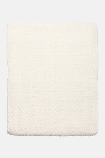 Muy Mucho Recycled Cotton Multipurpose Jacquard 220 X 240 Cm, Off White