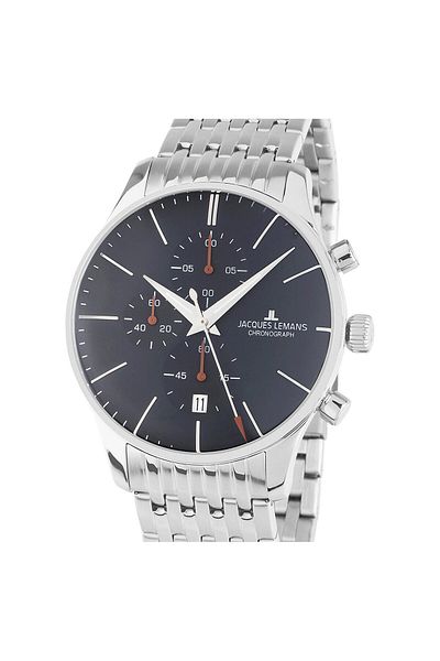Jacques Lemans Ανδρικό ρολόι Jacques Lemans 1-2163H, Quartz, 40mm, 5ATM