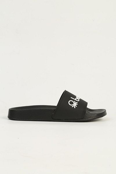 Benetton Bn-1442 Model Black Women's Slippers