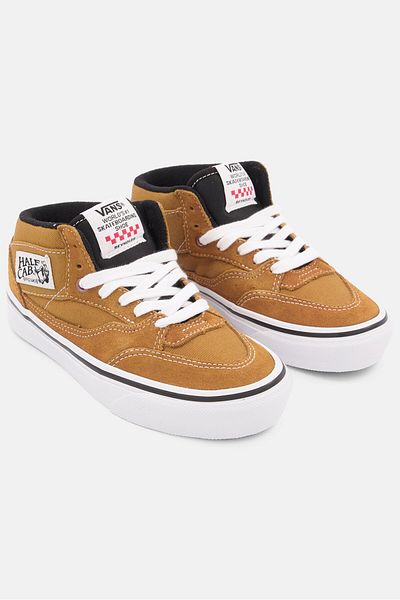 Vans Women Skate Half Cab 9 Lace Up Sport Shoes, Brown