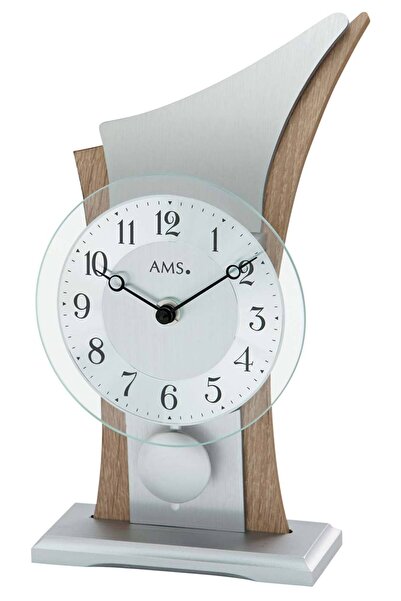 AMS Table Clock 1139, Quartz, Multicolour, Analogue, Modern