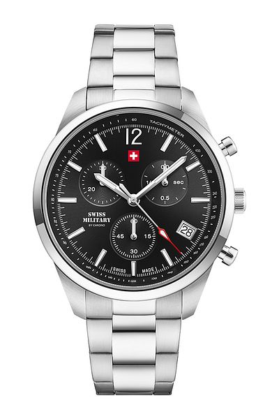 Swiss Military SM34097.01 Chronograph Mens Watch 42mm 5ATM