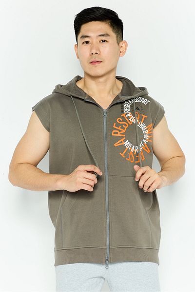 adidas Men Sportswear Fit Brand Logo Outdoor Jacket, Grey
