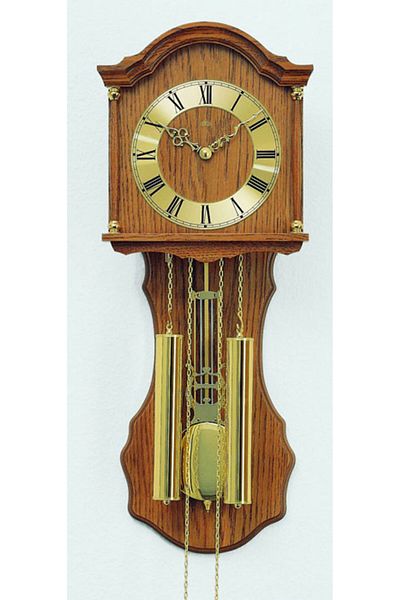 AMS Wall Clock 211/4, Mechanical, Gold, Analogue, Rustic