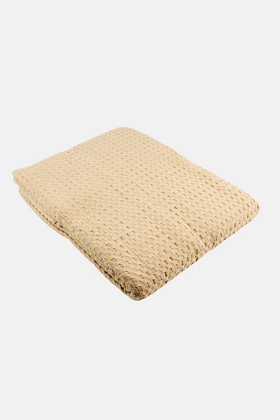 Muy Mucho Extra Soft Cotton Blanket 180 X 240 Cm, Tan