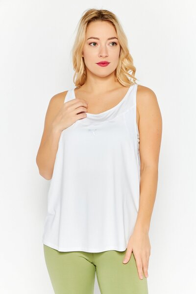 Puma Women Sportswear Fit Sleeveless Training Tank Top, White