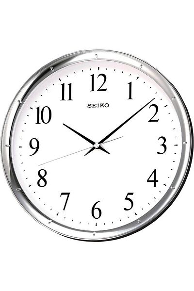 Seiko Ceas de perete Qxa417s, cuarț, alb, analogic, clasic