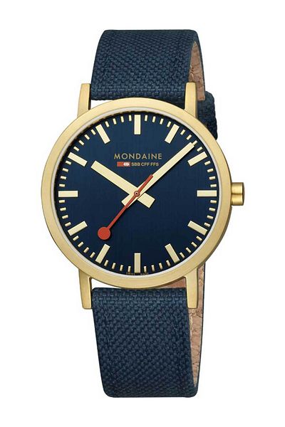 MONDAINE Mens Watch A660.30360.40sbq, Quartz, 40mm, 3atm
