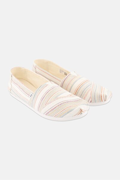 Toms حذاء نسائي من Alpargata سهل الارتداء، لون أبيض عاجي