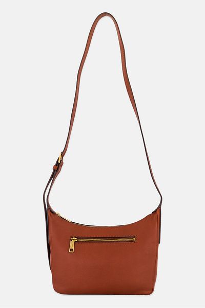 Fossil Women Brand Logo Cross Body Bag 26 L x 20 H x 4 W cm, Brown