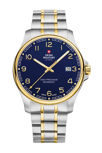 Swiss Military Mens Watch By Chrono Sm30200.21, Quartz, 39mm, 5atm