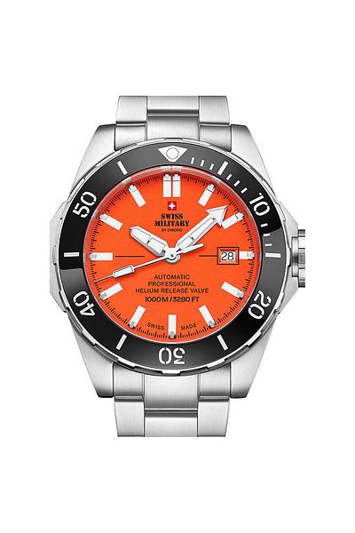 Swiss Military Ανδρικό ρολόι Swiss Military SMA34092.03, Automatic, 45mm, 100ATM