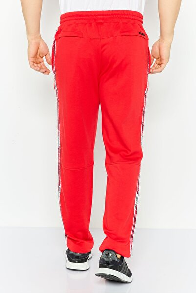 Scuderia Ferrari Men Sportswear Fit Side Tape Fleece Jogger Pants, Red