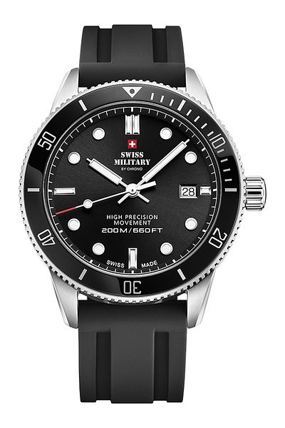 Swiss Military Mens Watch Sm34088.07, Quartz, 42mm, 20atm