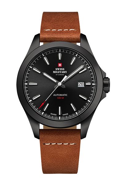 Swiss Military Mens Watch By Chrono Sma34077.11, Automatic, 42mm, 10atm