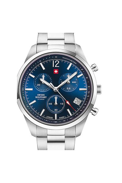 Swiss Military Mens Watch Sm34097.03, Quartz, 42mm, 5atm
