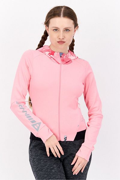 Aape By A Bathing Ape Women Full Zip Long Sleeve Sweatshirts, Pink Combo