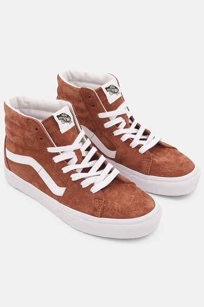 Vans Women Sk8-hi Lace Up High Cuff Shoes, Brown