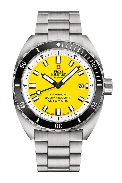Swiss Military Mens Watch Sma34100.05, Automatic, 42mm, 30atm
