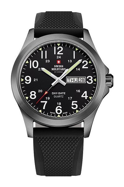 Swiss Military Mens Watch By Chrono Smp36040.20, Quartz, 42mm, 5atm